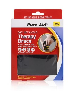 Pure-Aid 무릎, 발목, 팔꿈치, 손목 겸용 냉온찜질보호대 - 냉온찜질팩(therapy brace)