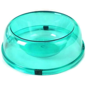 플라스틱 투명 원형 식기 (초록)